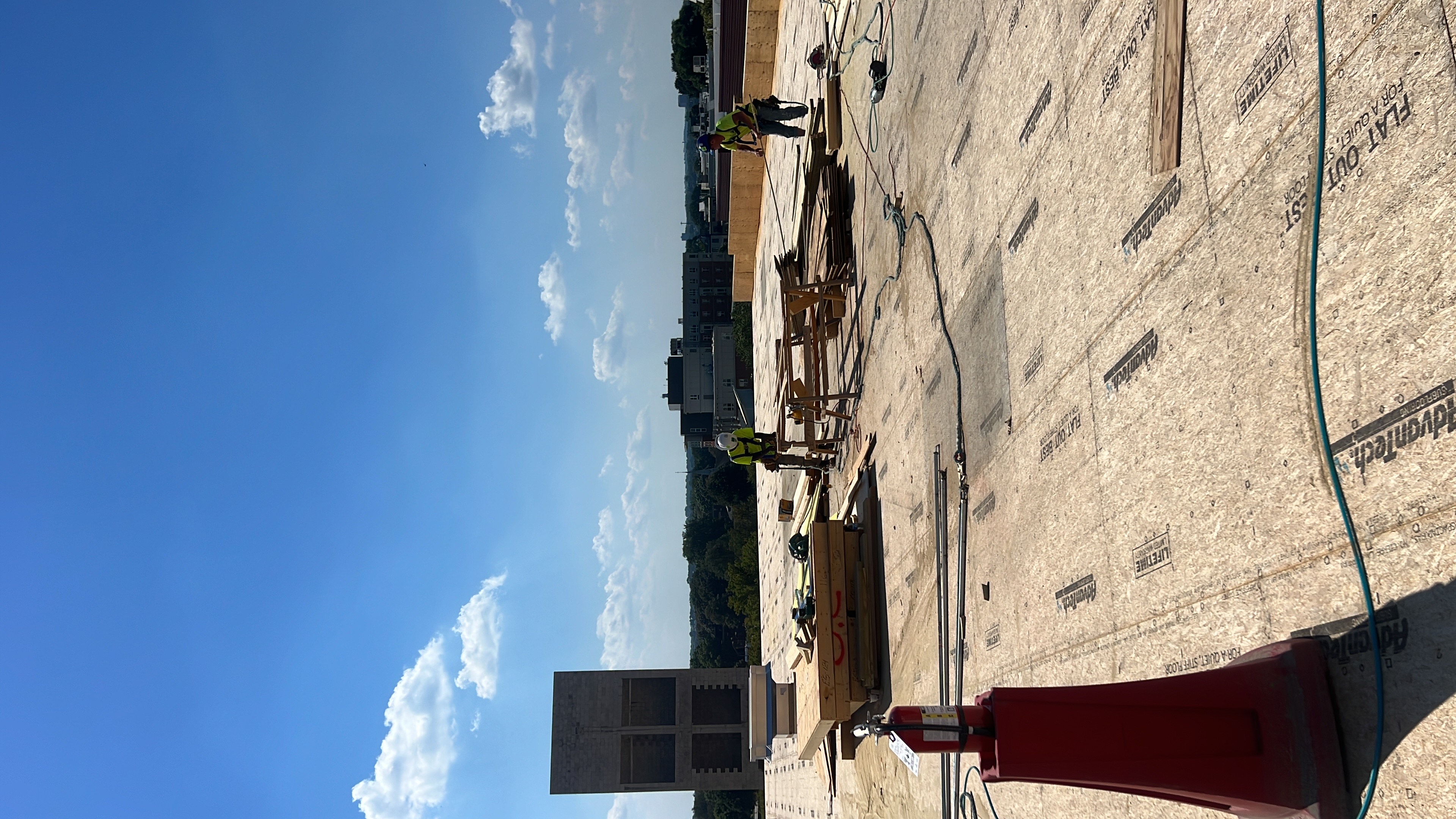 Rooftop Structural Installation - Commercial Project Progress