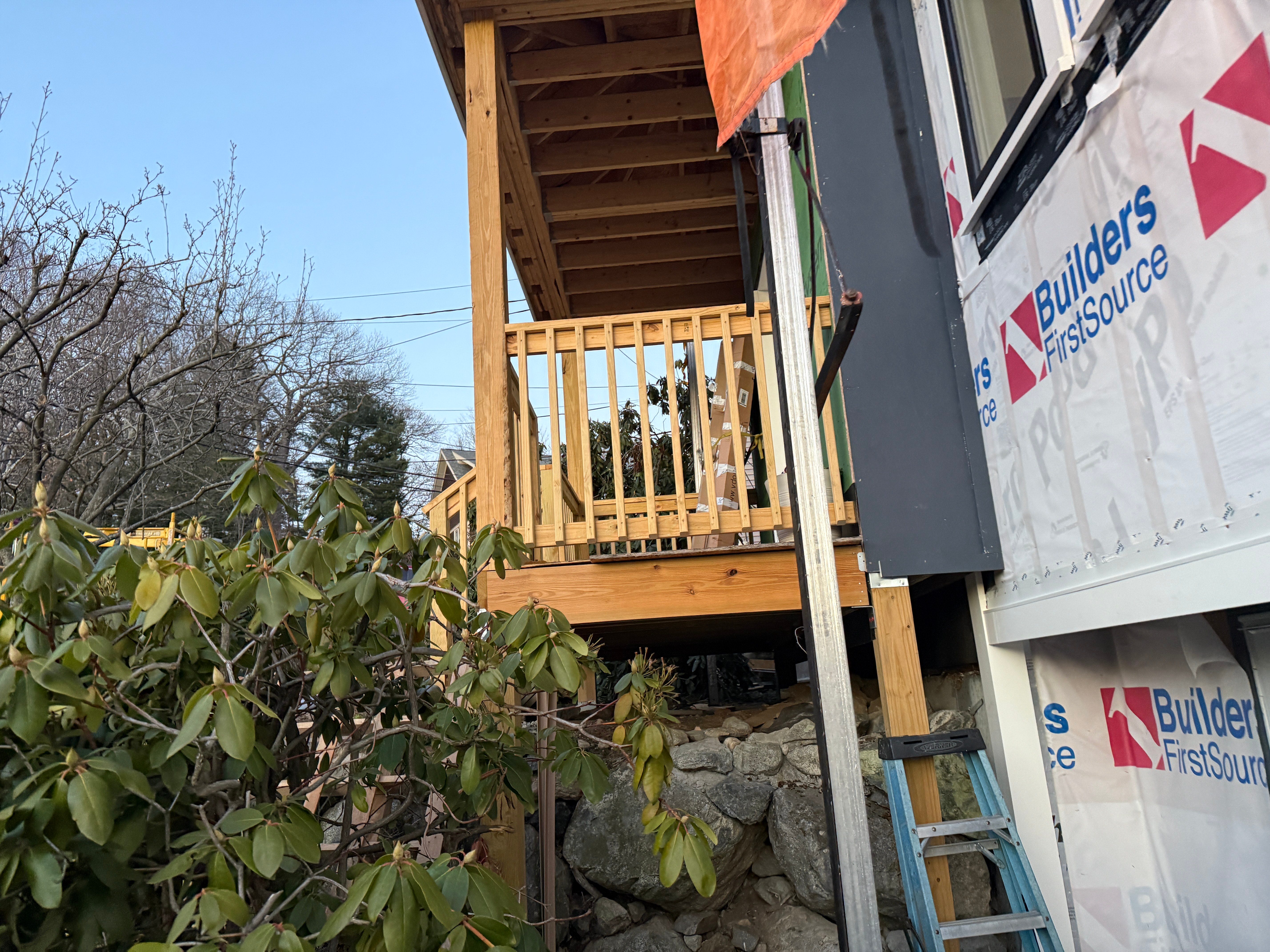 Elevated Deck Platform - Professional Railing System Construction